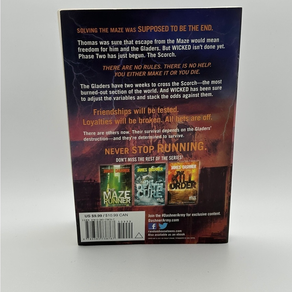 The Scorch Trials by James Dashner - Paperback - Picture 3 of 3